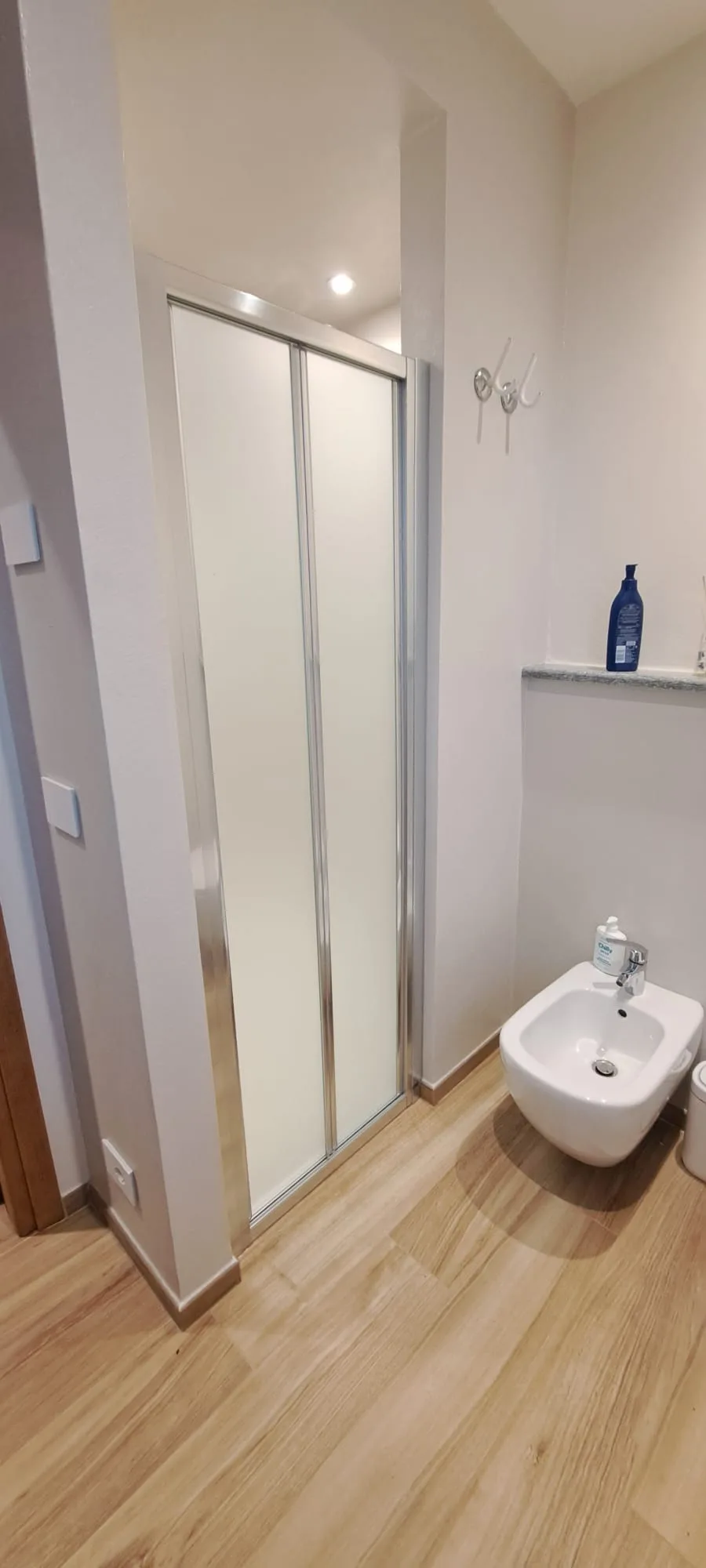 Box doccia scorrevole in vetro satinato