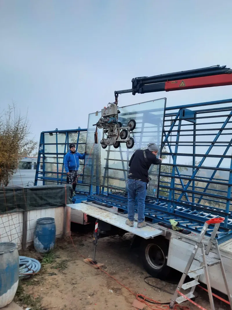 Consegna e scarico lastre in cantiere